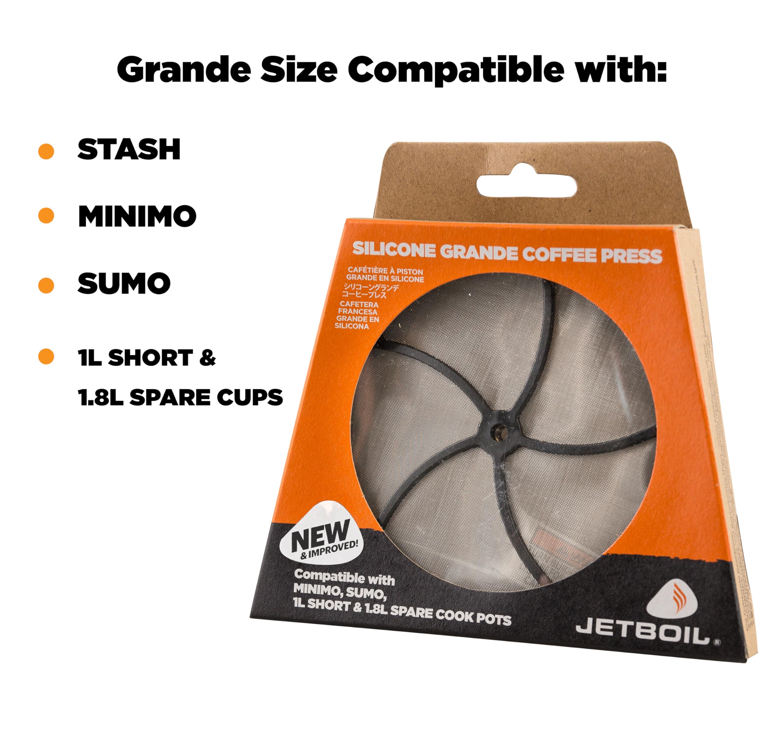 Jetboil Grande with detachable stem for compact packing in your cup