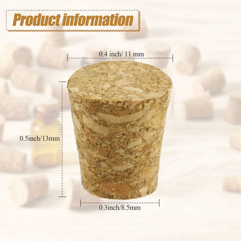 Jetec tapered cork plugs fit mini bottles for reliable seals