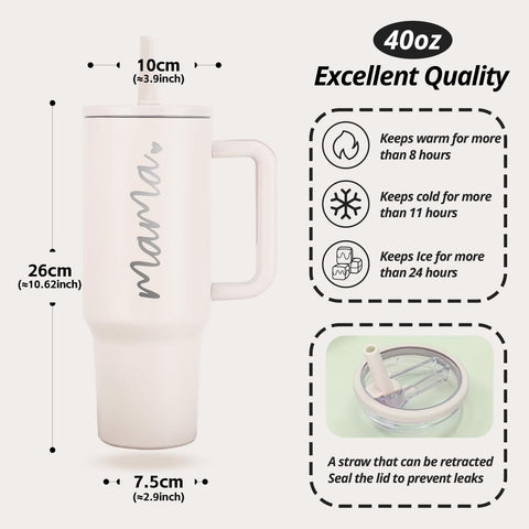 JETIKON Mama Tumbler 40oz makes a thoughtful gift for moms.