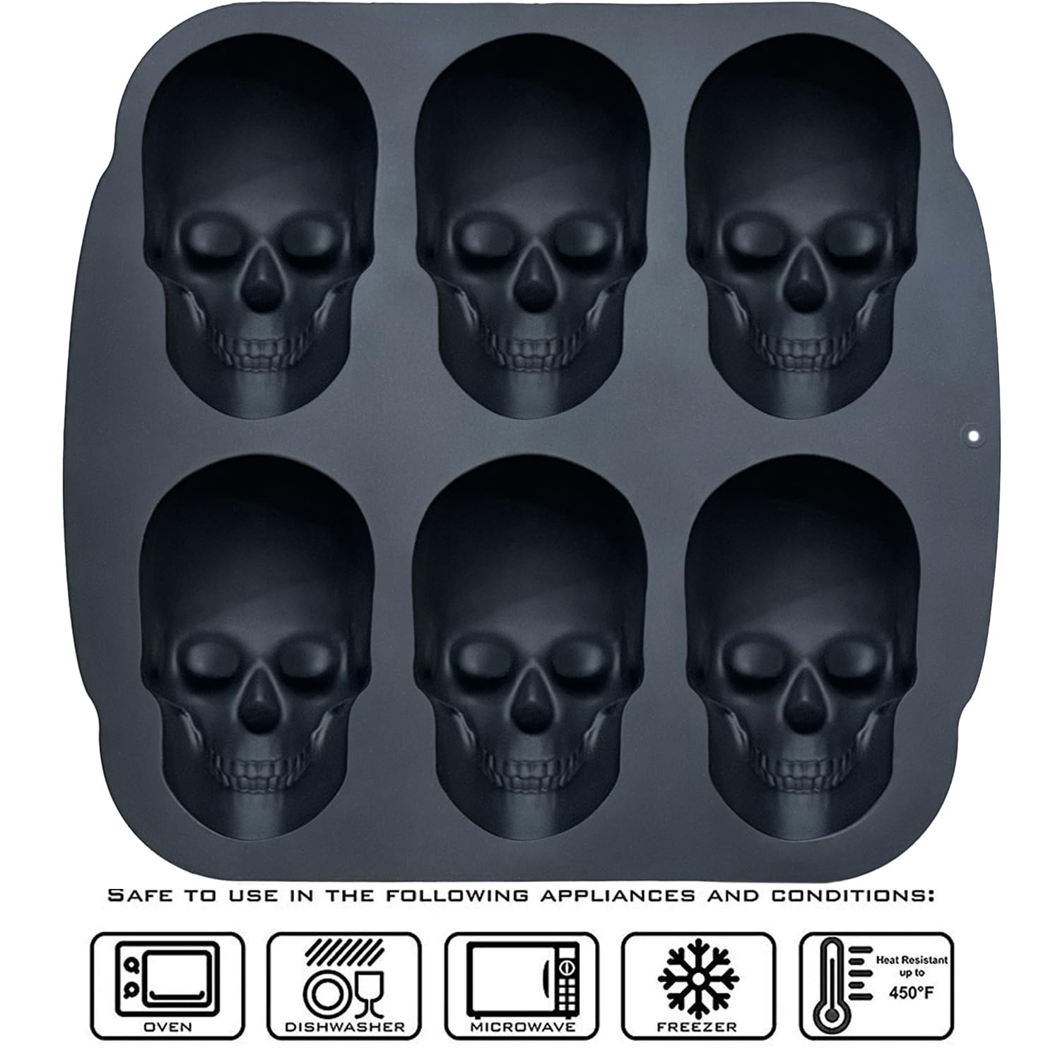 JETKONG easy-release skull mold makes demolding smooth and fast.