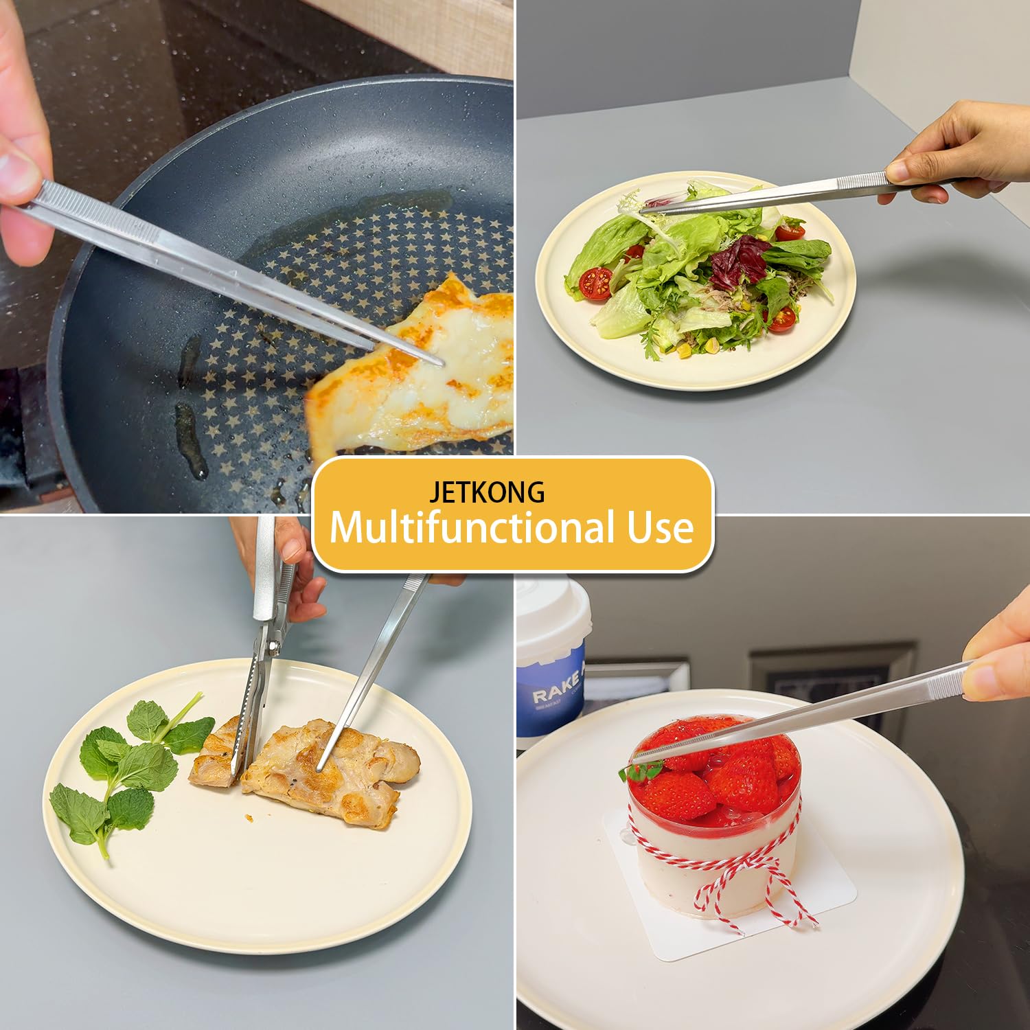 JETKONG ergonomic handle design for comfortable, fatigue-free prep.