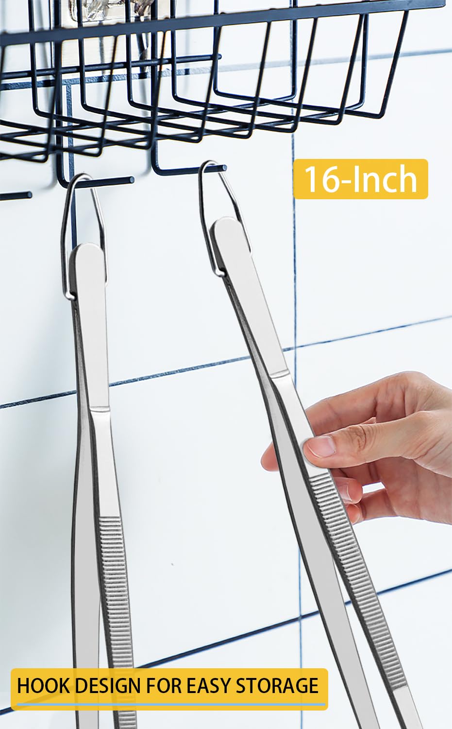 JETKONG grilling tweezers ideal for barbecue, roasting, and outdoor meals.