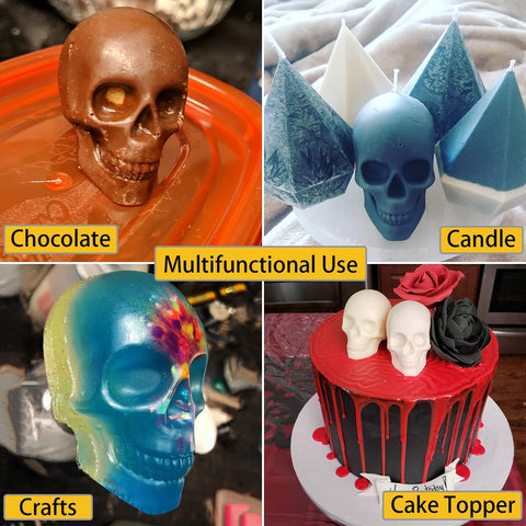 JETKONG mousse or chocolate skull molds for desserts.