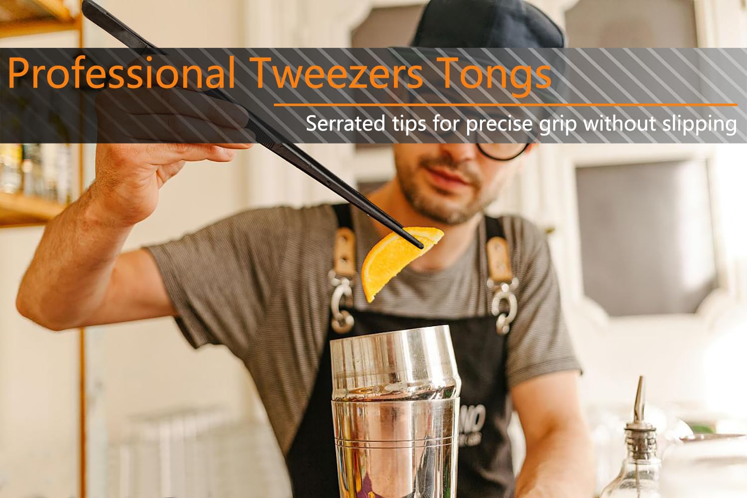 JetKong multi-use kitchen tools tweezers support cooking, gardening, and aquarium care.
