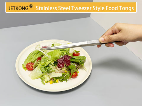 JETKONG serving appetizers with precision tweezers for neat plating.