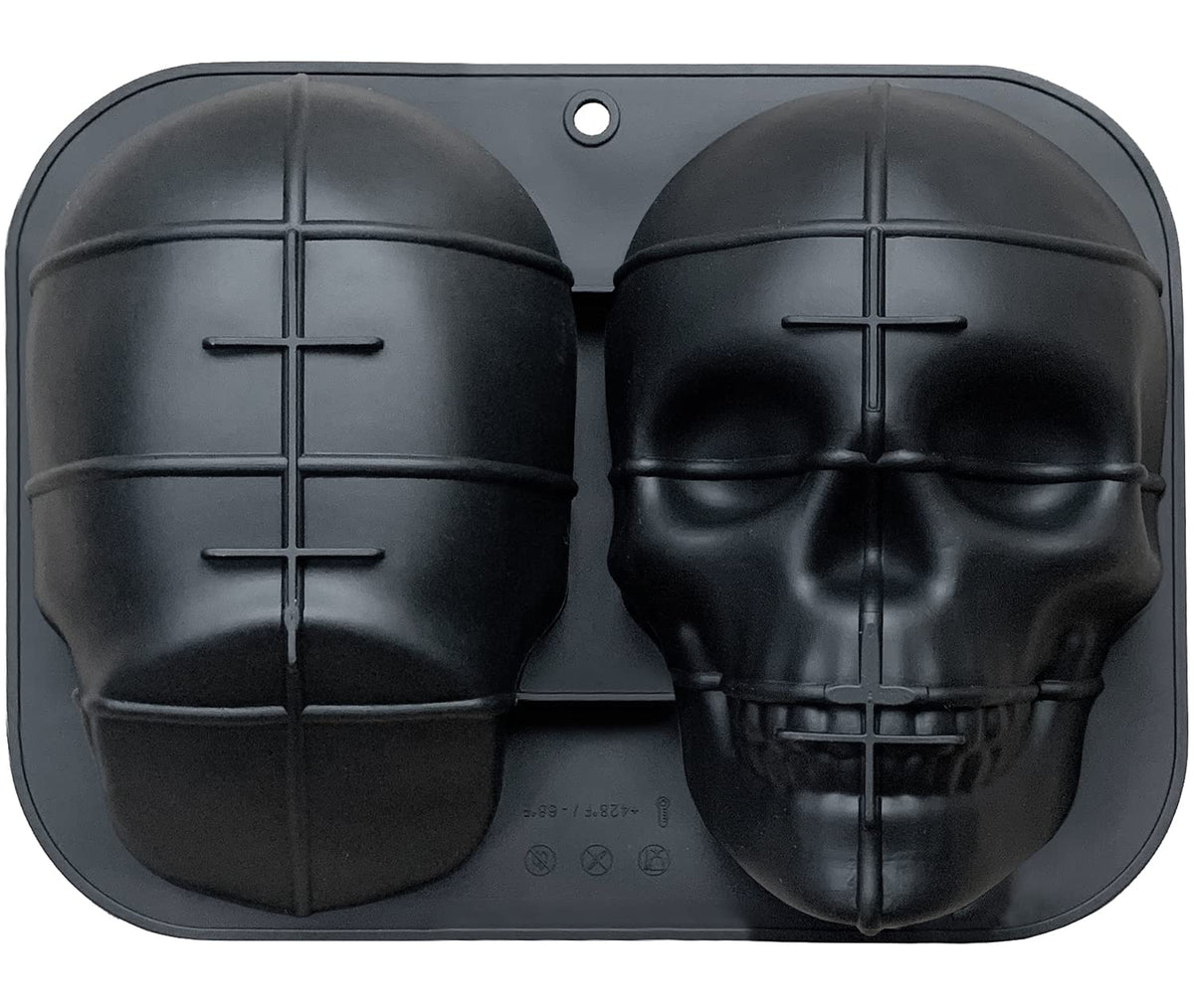 JETKONG skull cake mold large for dramatic Halloween cakes with crisp skull details.