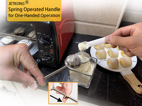JETKONG stainless-steel-dust-spreader durable and rust-proof for daily use.