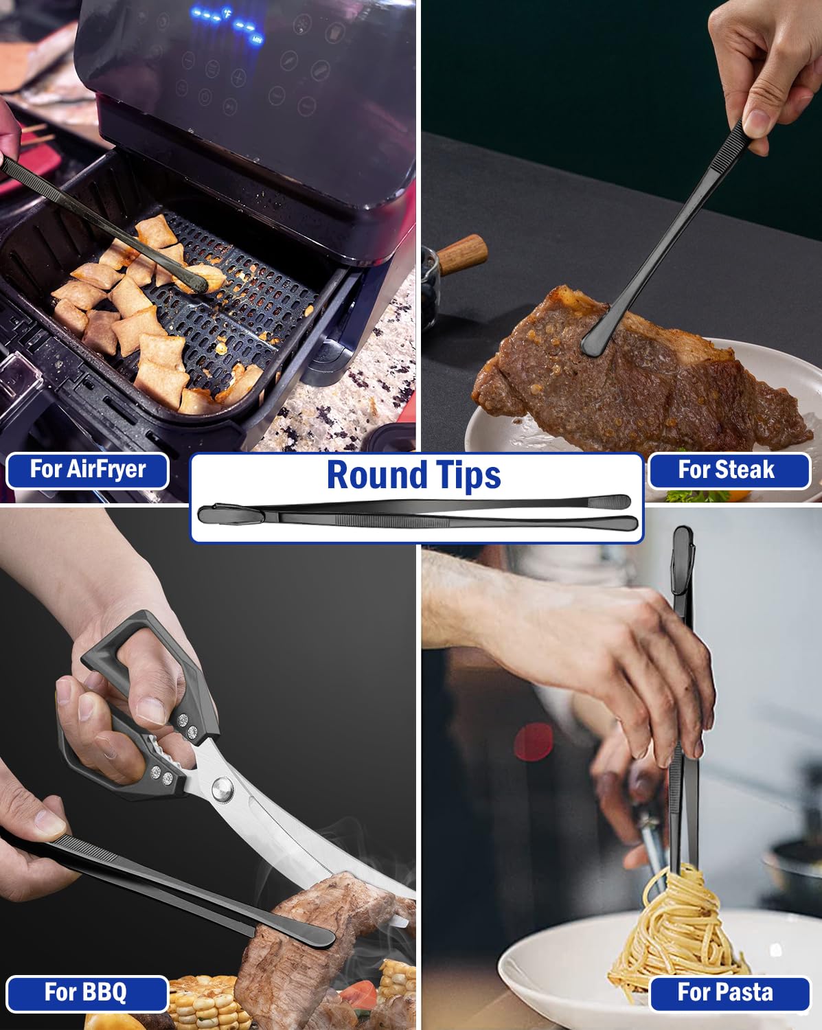 JETKONG tweezers ideal for plating seafood and delicate items