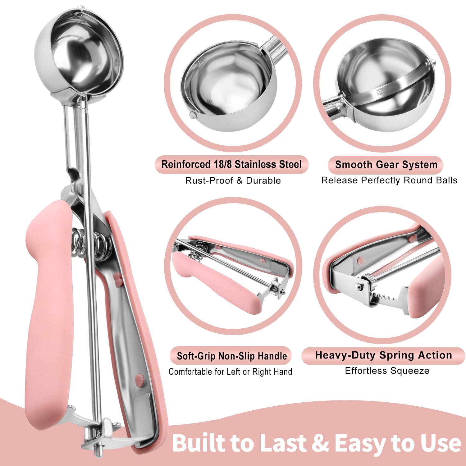 JETONN 18-8 stainless steel bowl durability for daily use and easy cleaning.