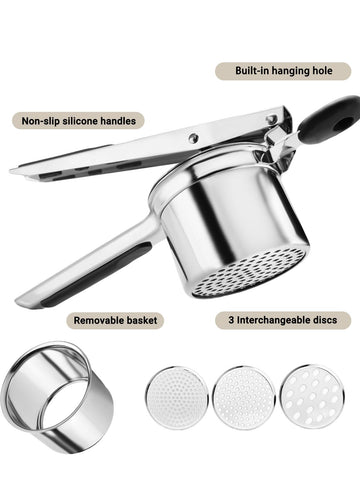 JETONN soft-touch handles reduce hand strain during long mashing