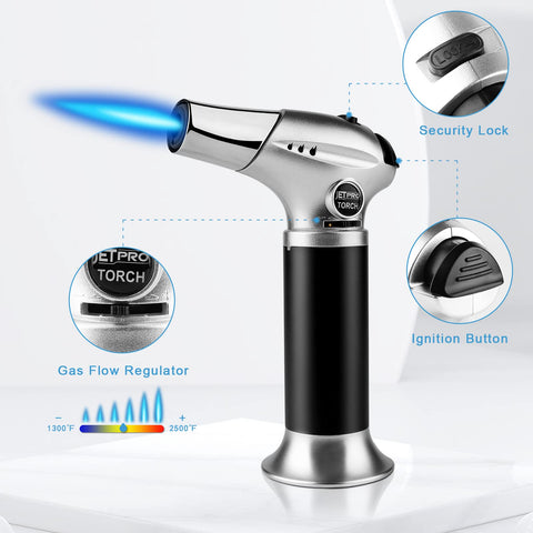 JetPRO adjustable flame for precise searing and dessert finishing