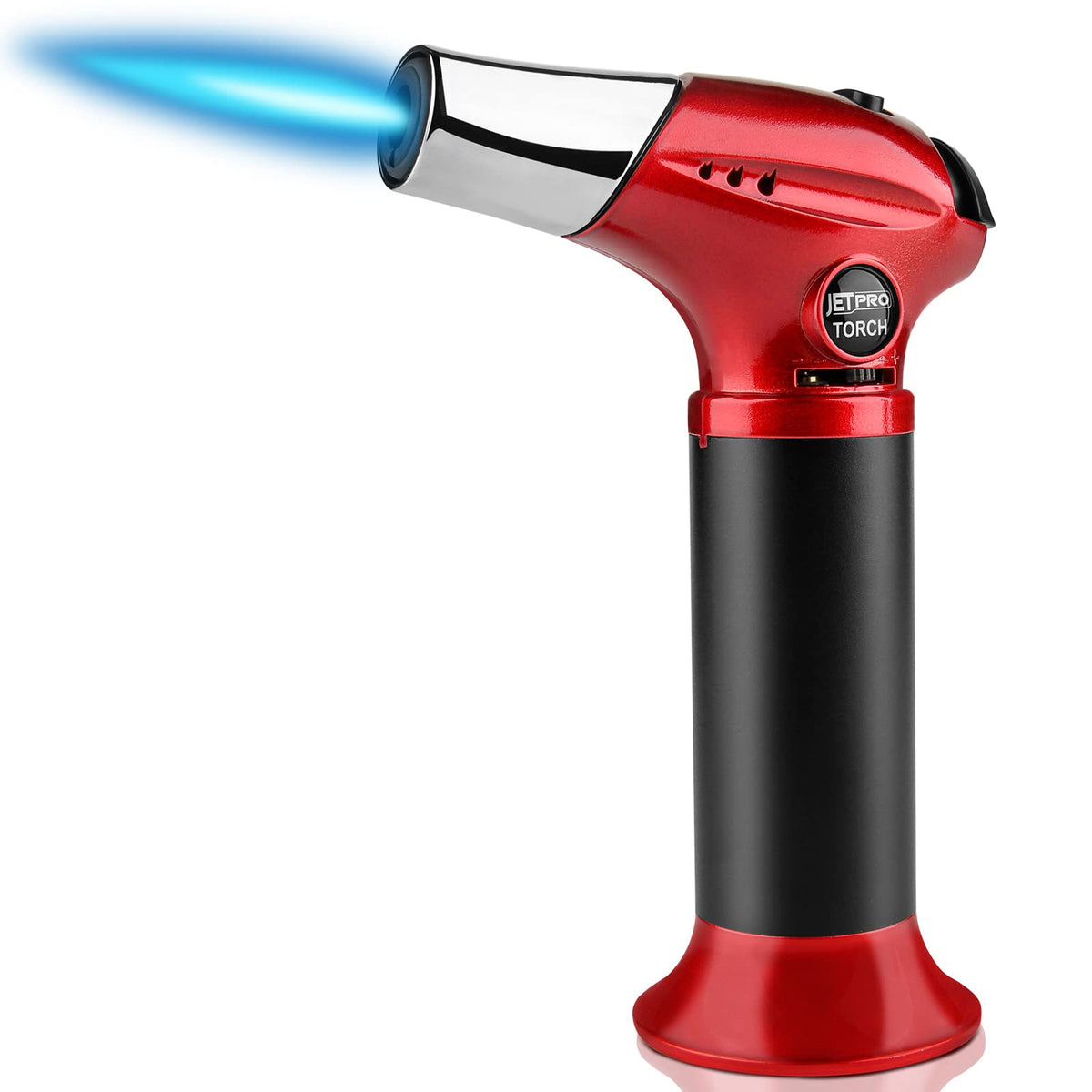 JetPro kitchen torch red ignition for quick start and precise flame