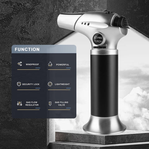 JetPRO refillable design for continuous use during cooking sessions