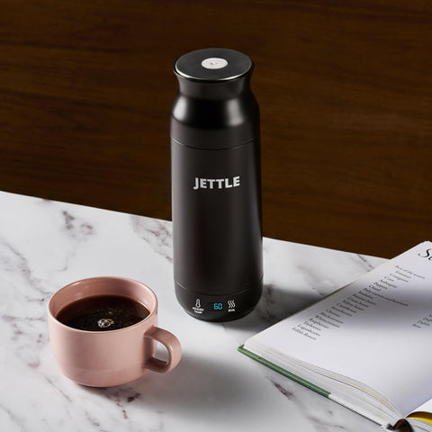 Jettle travel kettle fast heat in minutes supports quick morning beverages.