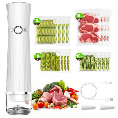 Jexqizy compact vacuum sealer with a fast seal for fresher leftovers.