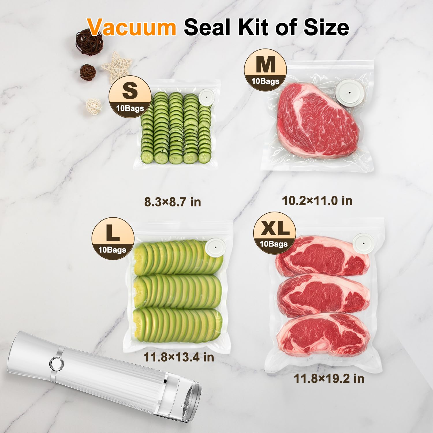 Jexqizy for meal prep and sous vide keeps ingredients ready.