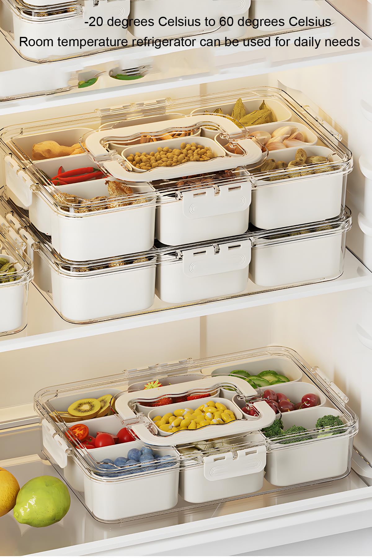 J-hong BPA-free food-grade tray ideal for fruits, vegetables, and nuts.