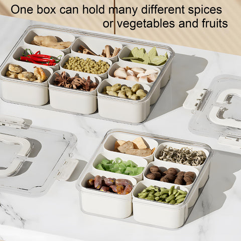 J-hong stackable snack tray designed for compact storage and easy carrying.