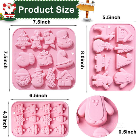 JHYlilia Christmas mold Christmas tree pack for decorative cakes and chocolates.