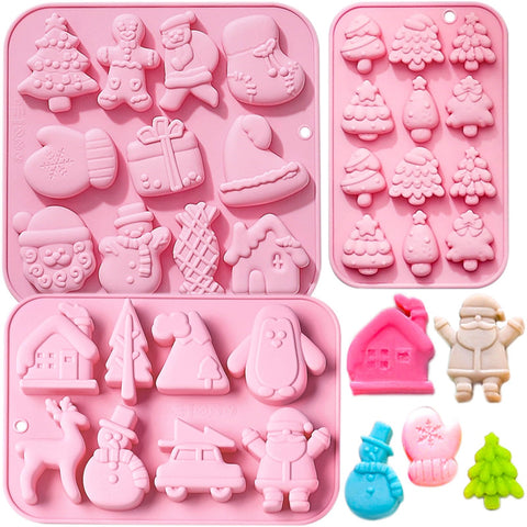 JHYlilia Christmas mold gingerbread man pack for quick, festive treats with easy release.