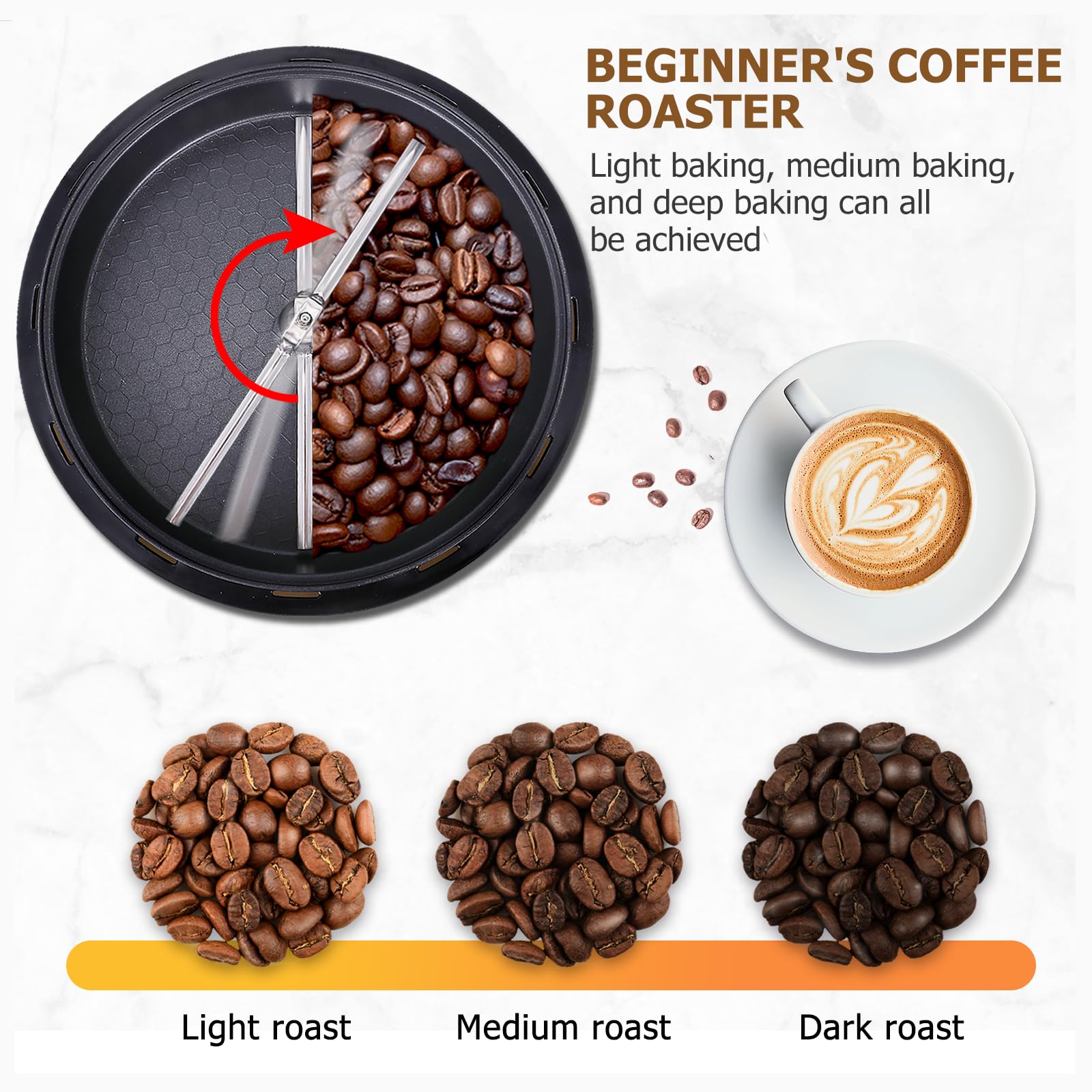 JIAWANSHUN roaster temperature control dial enables precise roasting