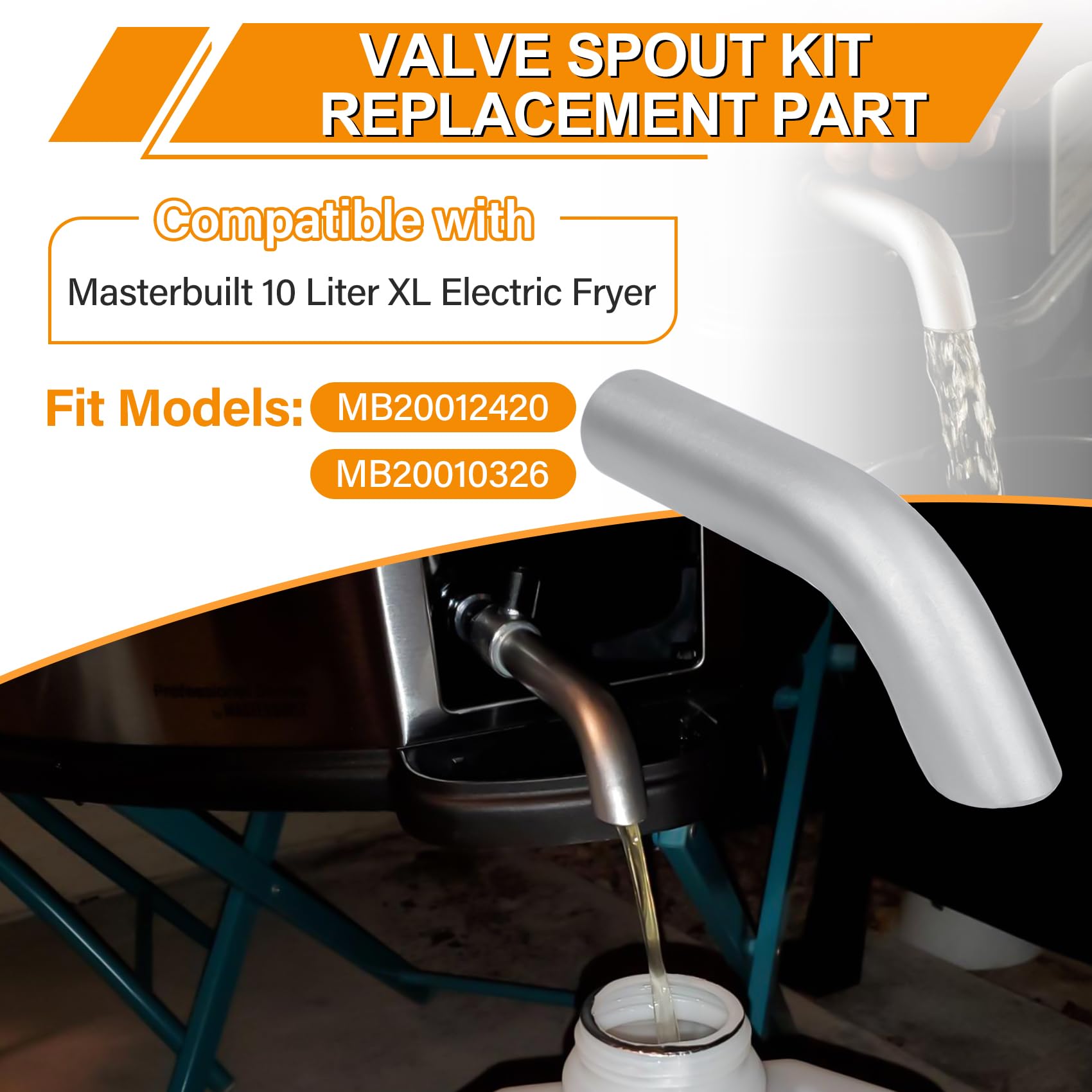 JICUSE safety cap and valve kit for Masterbuilt XL; safe maintenance.