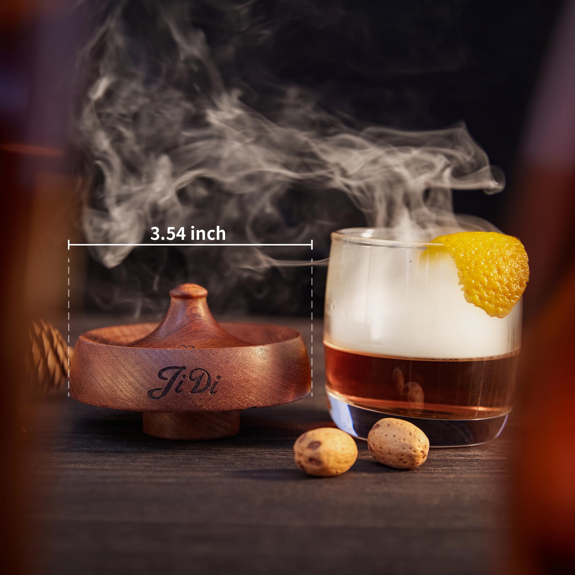 Creates a unique bartending ambiance with smoky flair