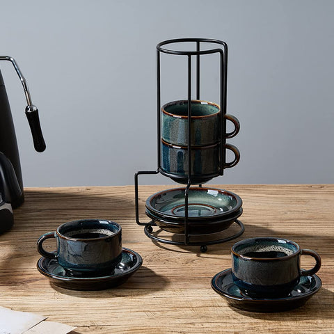 JIEMEI HOME dishwasher-safe and heat-resistant porcelain for easy care.