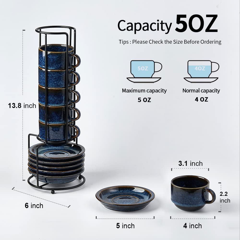 Jiemei Home stackable cups on stand ideal for entertaining small gatherings.