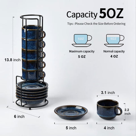 Jiemei Home stackable cups on stand ideal for entertaining small gatherings.