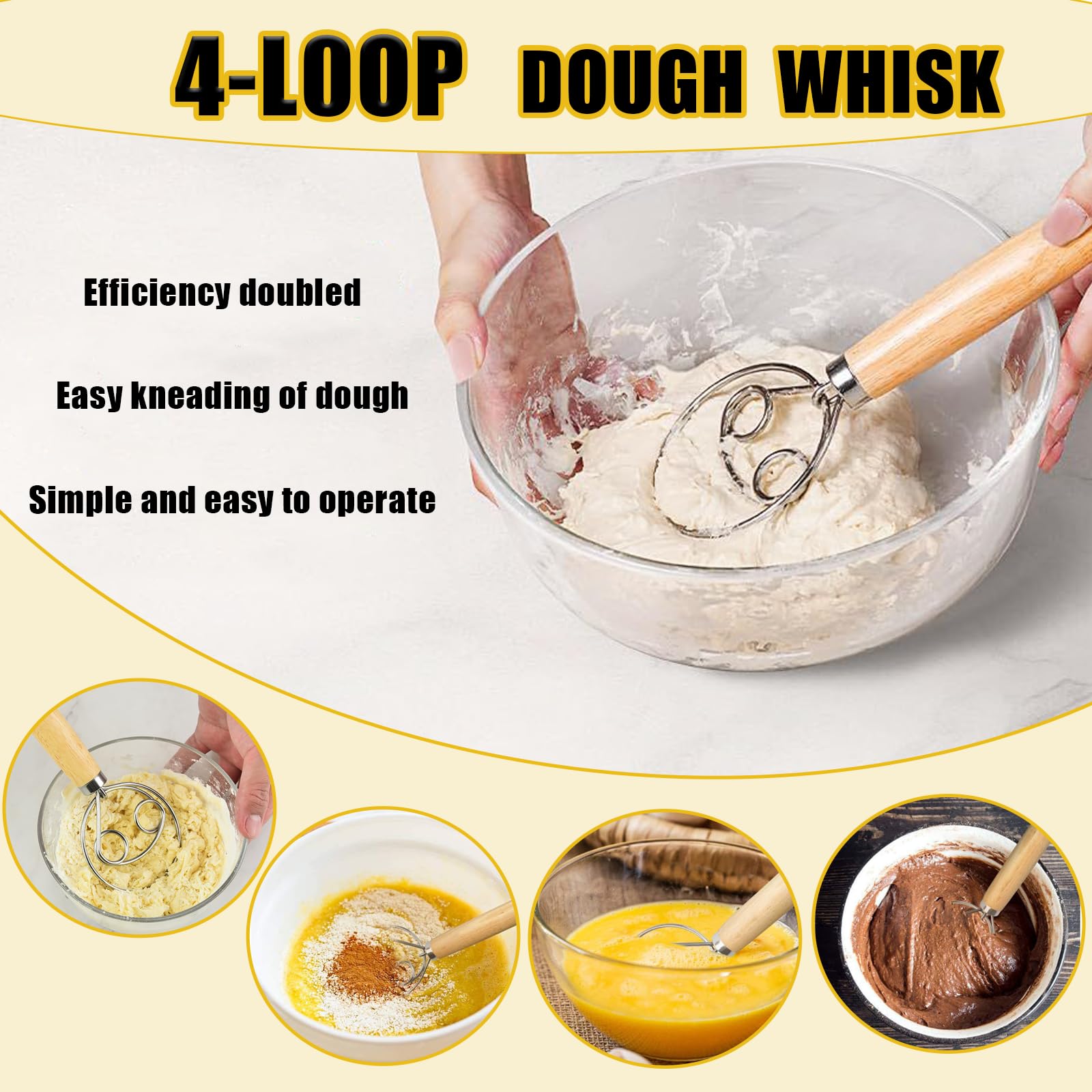 Jierjiaas dough scraper for cleanly cutting and portioning dough