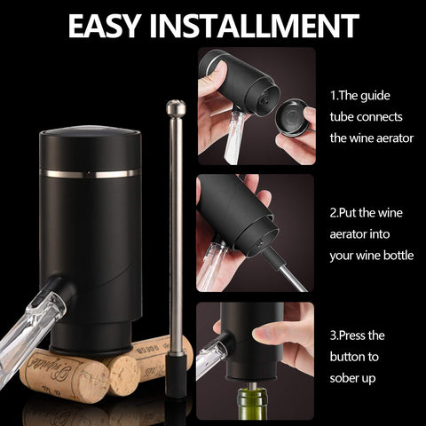 JIFAR automatic wine pourer highlighting one-touch operation and precise servings