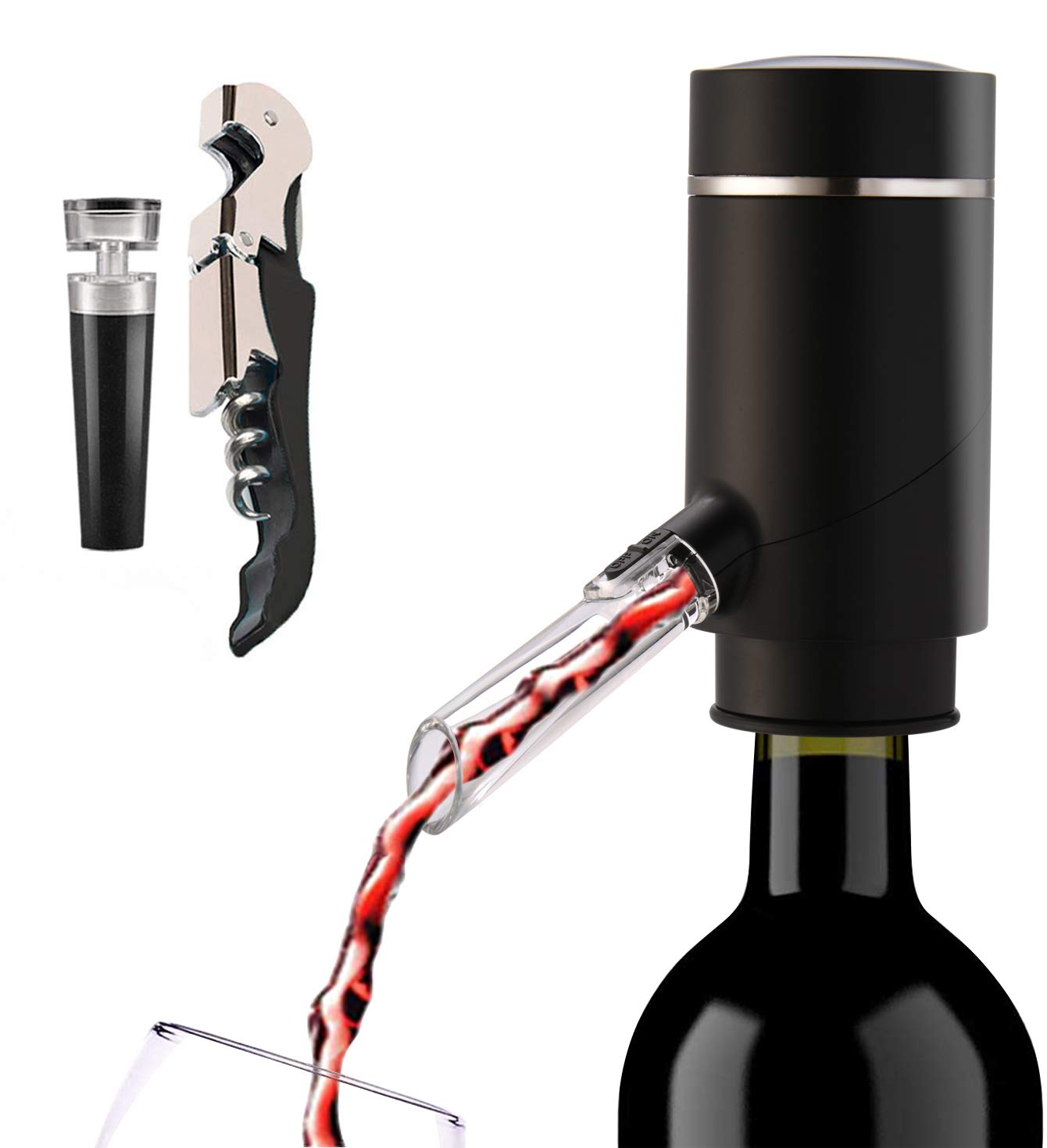 JIFAR electric wine aerator pourer showcasing enhanced aroma and quick pours