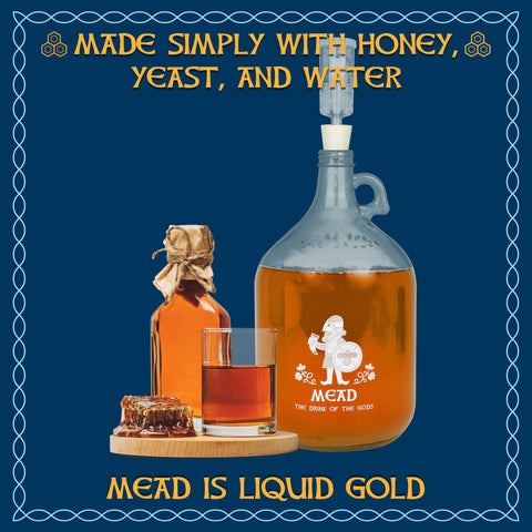 Jigger N' Dash mead kit ingredients ready for your first brew.