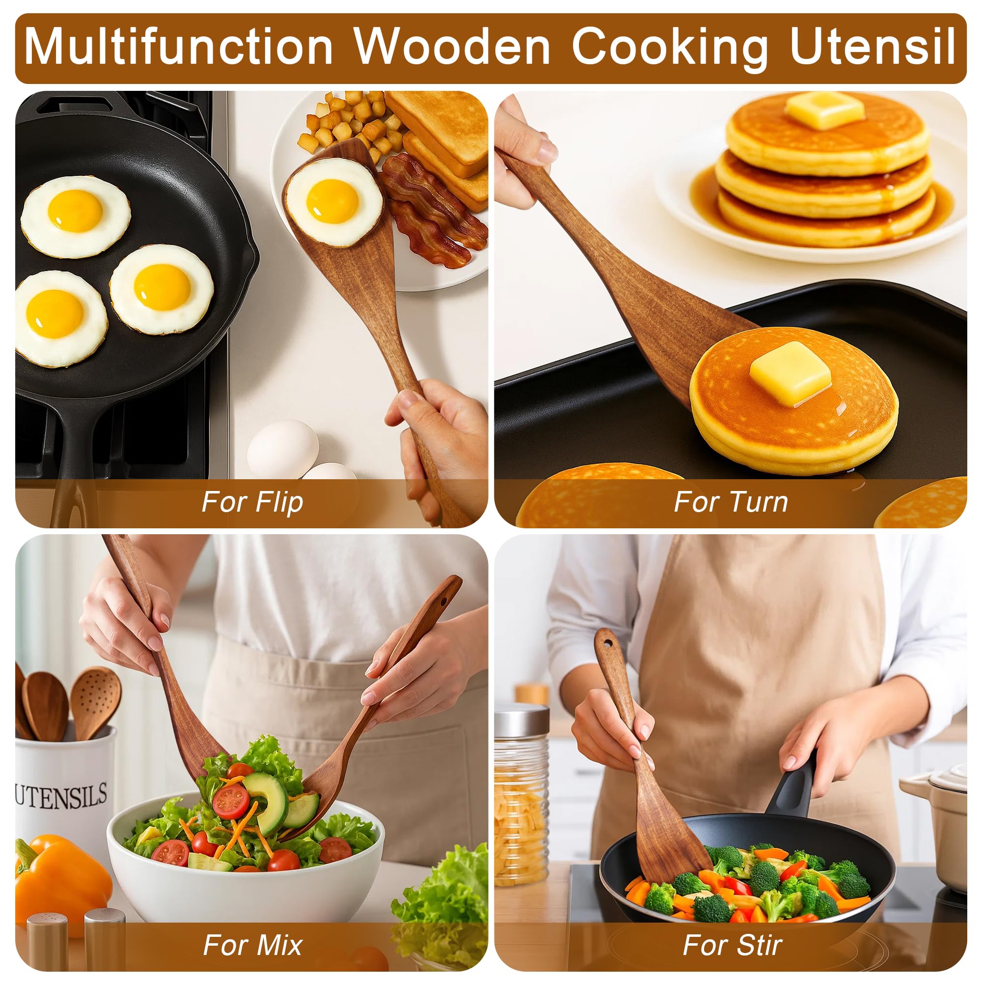 Jilla-hla spatula serving tool adds natural elegance to meals.