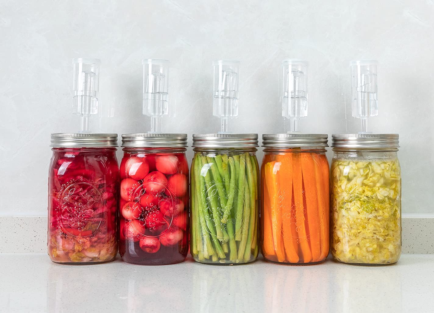 Jillmo BPA-free airlocks for safe, reusable fermentation components
