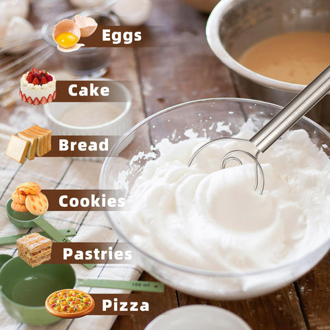 Jillmo Danish Dough Whisk in bowl scrapes sides for complete mixing.