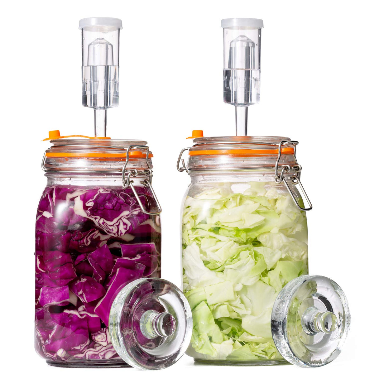 JILLMO Fermentation Jar 1.5L with a wide mouth for easy loading and cleaning.