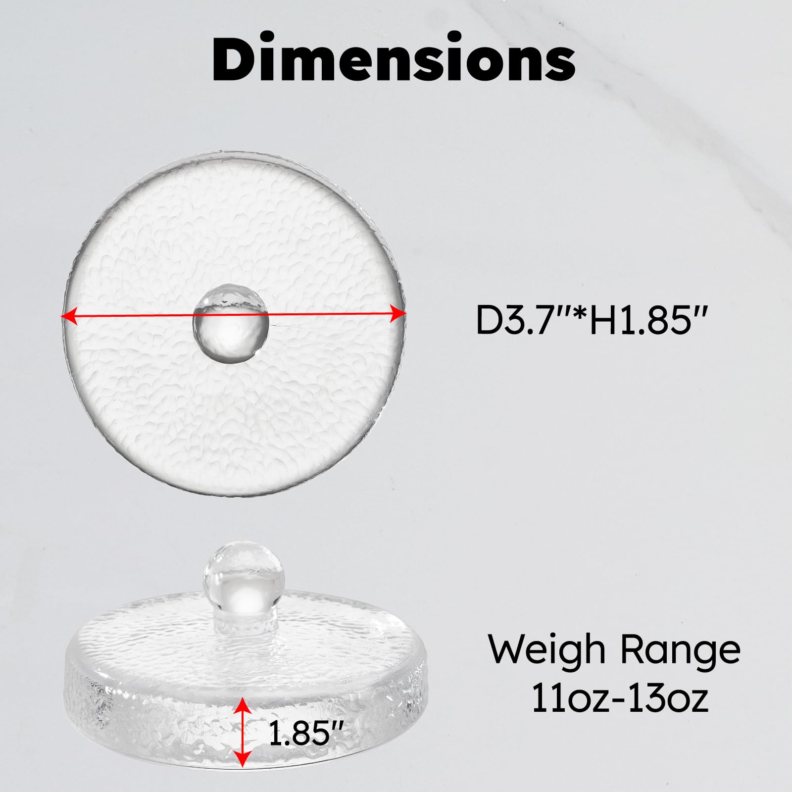 JILLMO weight submerged in brine supports complete coverage in a 1-gallon jar.