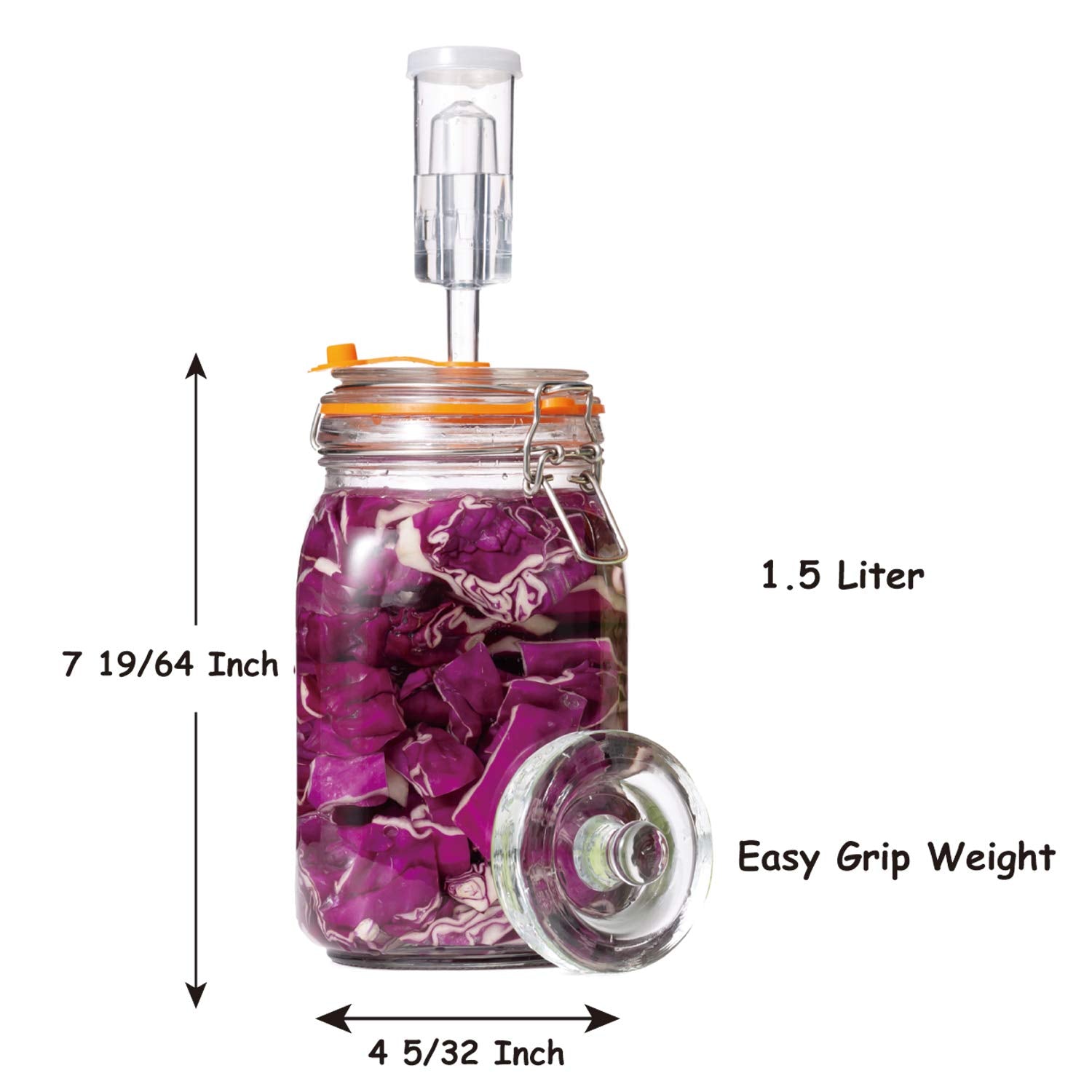 JILLMO fermentation weights stabilize produce, promoting even fermentation in every batch.