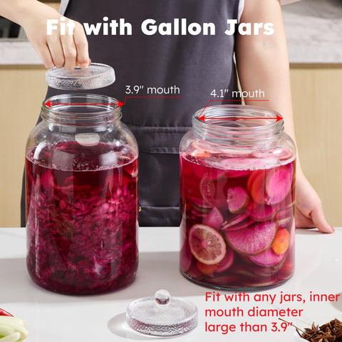 JILLMO heavy glass weight for reliable submersion in fermentation jars.