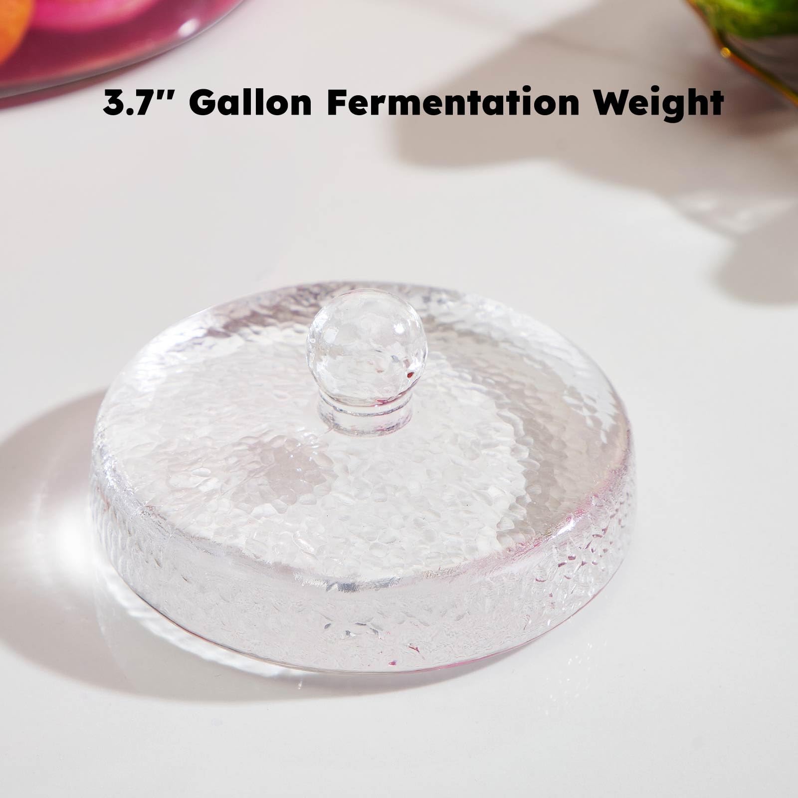 JILLMO pack of 2 fermentation weights for versatile 1-gallon jars.
