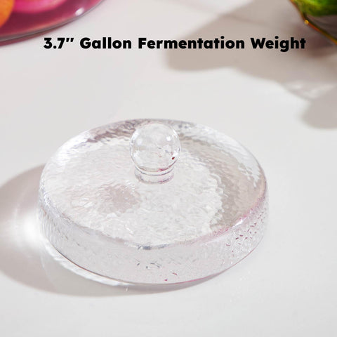 JILLMO pack of 2 fermentation weights for versatile 1-gallon jars.
