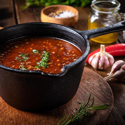 Jim Beam JB0204 deep capacity holds generous portions of sauce.
