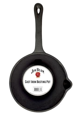 Jim Beam JB0204 heavy-duty cast iron highlights durability and even heat distribution.