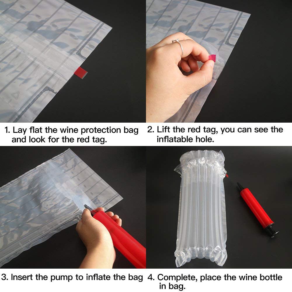 JIMEI free pump included for easy bottle protection inflating