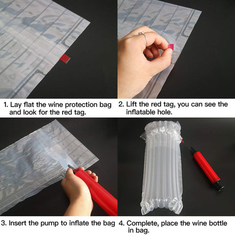 JIMEI free pump included for easy bottle protection inflating