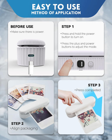 JIMEZON mini bag sealer USB-C charging cable included for recharging