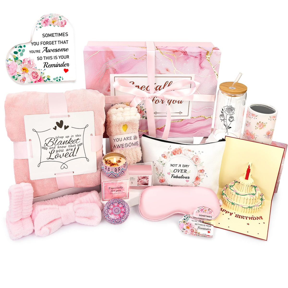 JiMiao birthday gift box wrapped in rose theme, perfect for celebrations