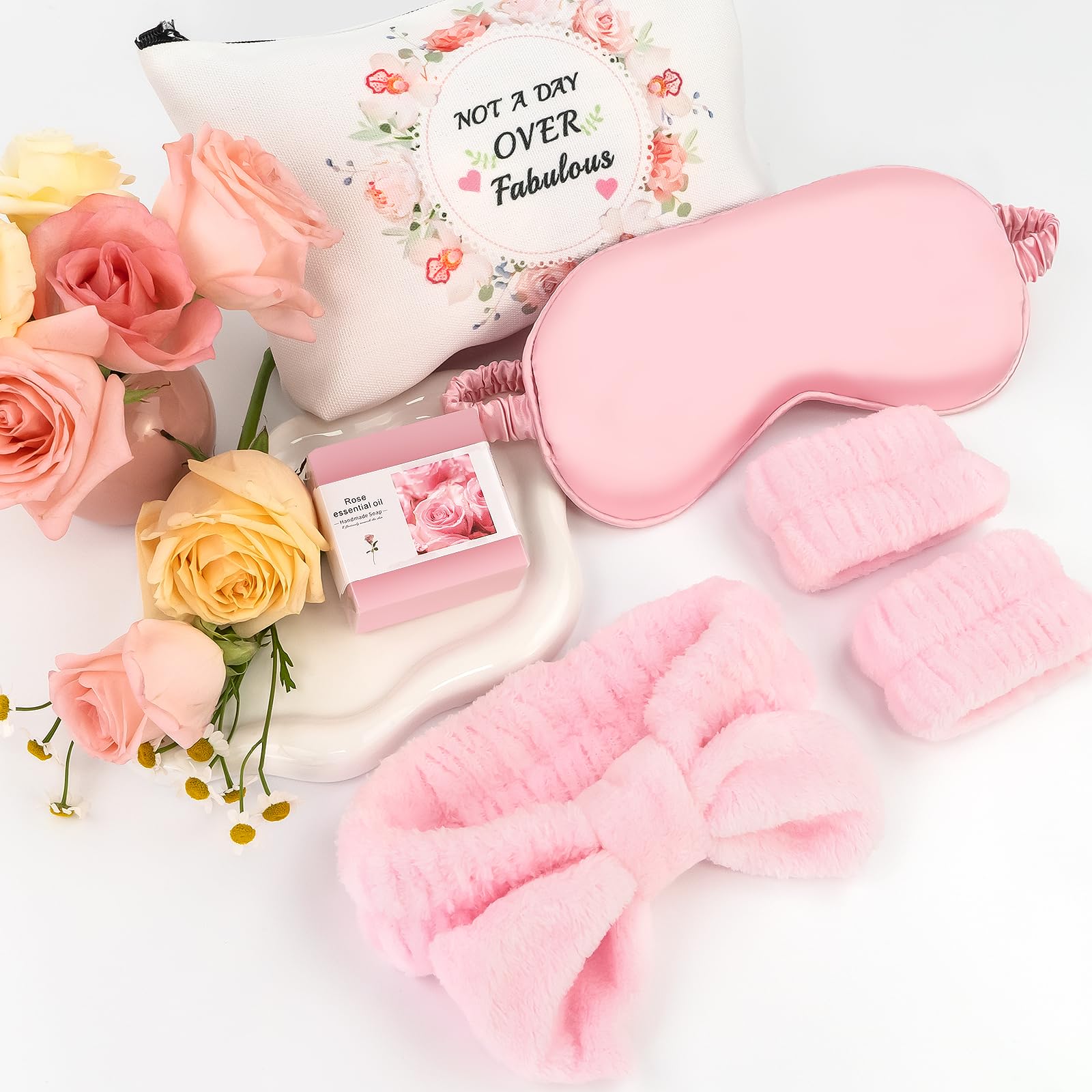 JiMiao silk eye mask and fuzzy socks for relaxation